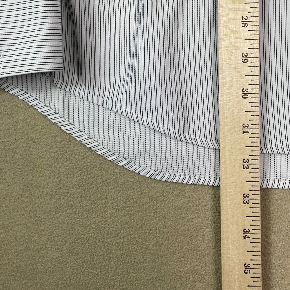Ermenegildo Zegna Xxl Dress Shirt Striped Long Sleeve Cotton Menswear View 4